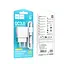 Мережевий зарядний пристрій з кабелем Hoco C140A Smart single port QC3. 0 charger set (Micro)(EU) білий - мініатюра 2