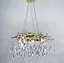 Люстра в золотистом корпусе с подвесными хрустальными элементами Ст. MD 6006 GD | Line F - миниатюра 8