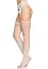 Чулки-сетка Leg Avenue Net stockings with garter belt One size White пояс подвязки - миниатюра 4