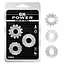 Набор эрекционных колец GK Power Gear Up Rings Clear 3 шт. прозрачный - миниатюра 2
