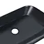 Умивальник Qtap Scorpio накладний прямокутний 550x390x120 мм Black matt + донний клапан PU03, Чорний матовий - мініатюра 5