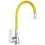 Змішувач для кухні Zerix SOP7 146 з жовтим гнучким виливом ZX2661 Хром - мініатюра 1