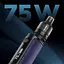 Набор электронная сигарета Eleaf iStick i75 75W 3000mAh with Ep Pod Tank 2ml Kit Blue (15781) - миниатюра 5