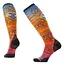 Носки мужские Smartwool Ski Zero Cushion Geo Peaks Print OTC 42-45 Чорний-Помаранчевий - миниатюра 1