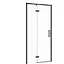 Душові двері Cersanit Larga 100x195 L розпашні профіль чорний S932-129, Ліва, прозорий, чорний - мініатюра 1