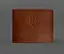 Кожаная обложка для разрешения на оружие светло-коричневая - миниатюра 1