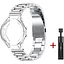 Комплект Tamister для годинника Xiaomi Watch 2Pro (бампер прозорий + ремінець Rolex design 22 мм сріблястий) - мініатюра 1