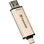 USB флеш накопичувач Transcend 512GB JetFlash 930C Gold-Black USB 3.2/Type-C (TS512GJF930C) - мініатюра 4