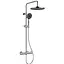 Душова система із термостатом Imprese Centrum AR верхній душ d250 мм хром T-15260AR, Хром - мініатюра 1