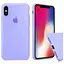 Чохол Silicone Case Full Cover iPhone X/Xs Lilac Cream - мініатюра 1