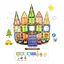 Конструктор магнітний Машинки DIY Magnetic Building Blocks на 62 деталі (СН1192) - мініатюра 4