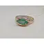 Золотое кольцо АЛЬБИНА с бриллиантами и изумрудом. 11156 17 - миниатюра 5