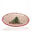 Новорічна тарілка з порцеляни Ø21.5 (см) тарілка на різдво тарілки різдвяні Yiwu CR-1-2 - мініатюра 2