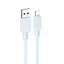 Дата кабель Borofone BX115 Lotto USB to Lightning 2.4A (1m) Blue - мініатюра 1