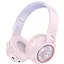 Бездротові навушники Hoco W50 Cute fun BT headphones, BT5.3, AUX, TF, 400mAh, 12h, pink - мініатюра 1