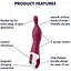 Вибратор для точки А Satisfyer A-Mazing 1 Berry - миниатюра 3