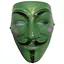 Маска Анонімуса Гай Фокс V - значить вендетта G-Toys зелена - мініатюра 1