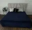 Простыня цвета темно-синий, мягкая универсальная простыня 200 x 230 см для кровати - миниатюра 1