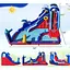Надувний Аквапарк Costway Slide 6-в-1 з гіркою для скелелазіння (без вентилятора) - мініатюра 3