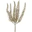 Искусственная ветка папоротника 29 см Флористический материал для декора с глитером Золотистый - миниатюра 1