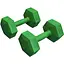 Гантели для фитнеса композитные Hop-Sport HS-C020DS 2х2кг зеленый - миниатюра 1