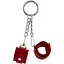 Брелок Feral Feelings Наручники Червоний - мініатюра 1