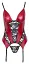 Корсет Cottelli Collection Lingerie Basque XL красный - миниатюра 4