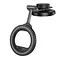 Автотримач для телефона HOCO H77 View folding magnetic ring car holder (center console) Black Metal Gray - мініатюра 1