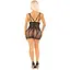 Бодистокинг Leg Avenue Heart Net Mini Dress One Size Black - миниатюра 4