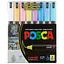 Набор маркеров Uni Posca Soft Color 0.7 мм 8 шт. (PC-1MR SOFT COLOR 8C) - миниатюра 1