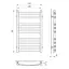Водяна рушникосушка Laris Кватро Класік П9 400x700 71207567, Хром - мініатюра 2