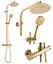 Душовя система Rea Bliss з термостатом gold REA-P8806, Золотий - мініатюра 6