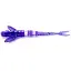 Силикон FishUP Flit 1.5" (10шт) #060 - Dark Violet/Павлина & Silver - миниатюра 1