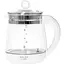Электрочайник Adler AD 1299 1850-2200Вт 1.5л стекло заварник установка температуры белый - миниатюра 1