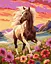 Набір для розпису по номерах Витончений кінь, 40x50 см, КНО6584 - мініатюра 1