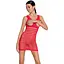 Бодистокинг-платье с открытой грудью Passion BS092 red One size - миниатюра 1