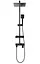 Душова система Rea Jack black чорний з полицею REA-P7009, Чорний - мініатюра 4
