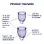 Менструальні чаші Satisfyer Feel Confident Menstrual Cup 2 шт. фіолетові - мініатюра 6