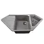 Гранитная мойка Globus Lux Garda серый камень 1000x500 мм А0005, Серый - миниатюра 4