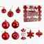 Набір ялинкових прикрас Кулі, цукерки, бурульки, зірочки, 36 шт. - мініатюра 1