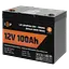 Акумулятор LP LiFePO4 12V (12,8V) - 100 Ah (1280Wh) (Smart BMS 100А) з BT пластик для ДБЖ - мініатюра 3
