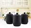 Набір із 3-х керамічних баночок Maestro MR-20002-03CS ємності для сипучих продуктів Чорні - мініатюра 2