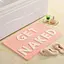 Ультрамягкий коврик для ванной Aquarius микрофибра с антискользящим резиновым основанием 50х80 см Розовый с белым - миниатюра 7