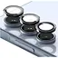 Захисне скло DK для Samsung Galaxy A35 A356 на камеру Lens Metal Ring Eagle Eye 017695 black 2 шт. - мініатюра 1