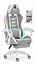 Компьютерное кресло Hell's HC-1039 LED RGB Grey-White (ткань) - миниатюра 1