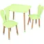 Дитячий столик із двома стільцями 04-025G-2 зелений - мініатюра 1