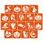 Набір для біо-тату "Хелловін - хна" set-halloween-henna 18 трафаретів 5х5 см - мініатюра 2