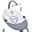 Колыбельный центр El Camino ME 1116 Cute Dark Gray шезлонг с музыкой и функцией укачивания для малышей - миниатюра 4