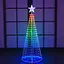 Новорічна конусна ялинка розумна світлодіодна 180см LED - мініатюра 5