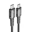 Кабель ACEFAST C1-09 USB-C to USB-C aluminum alloy audio/video transmission full-featured data cable Black - мініатюра 1
